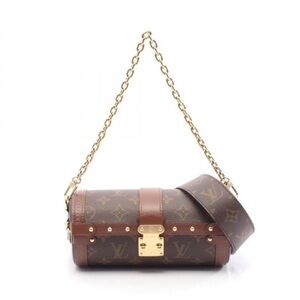 Louis Vuitton Brown Monogram Crossbody Bag with Gold Chain